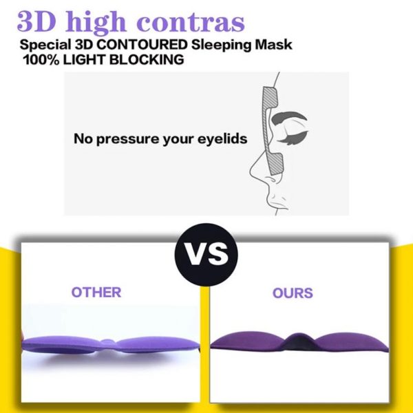 3D protective sleeping lash mask